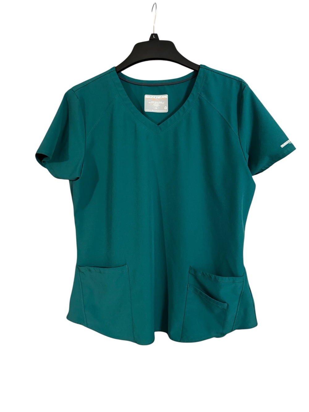 Skechers Women’s V-Neck Scrub Top in Green